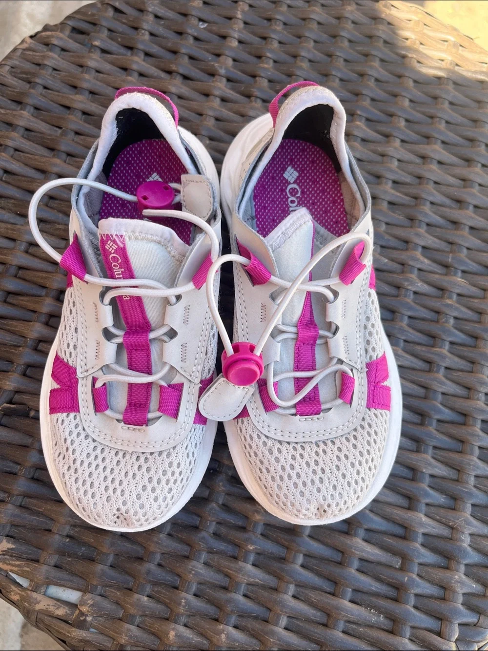 Columbia Gray and Magenta Athletic Slip-On Shoe